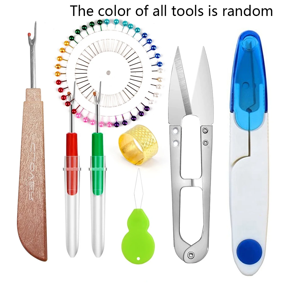 

Essential Sewing Kit Thread remover, thread cutter, 1 pair of scissors, thimble loop, locator needle - For sewing, quilting and