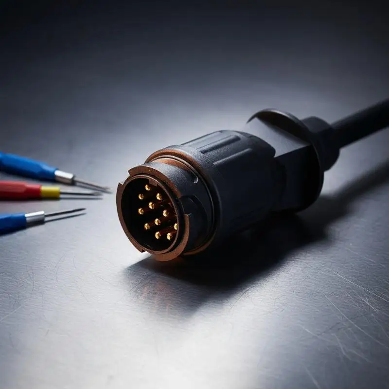 Image of 13-poliger elektrischer Steckverbinder 12V 13-poliger Anhängerstecker wasserdichter Anhängerstecker