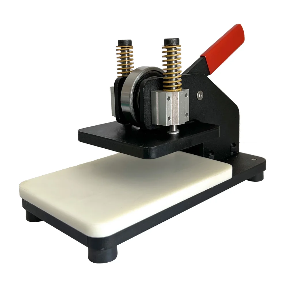 Mini Manual Leather Die Cutting Press Machine for Paper Fabric Wallet Keychain Patch