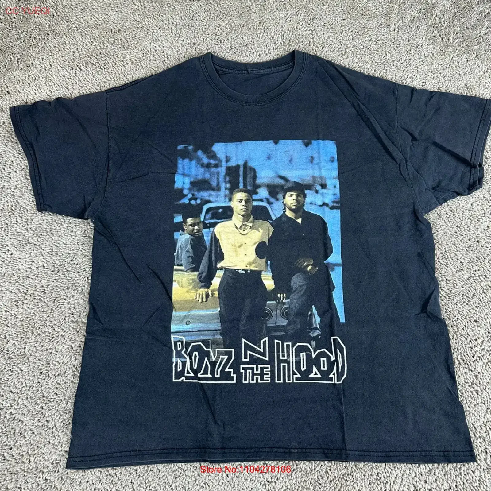 Boyz N The Hood T Shirt Mens Extra Large Black Blue Retro Movie  90s vintage Washed Breathable fashion Soft graphic streetwear