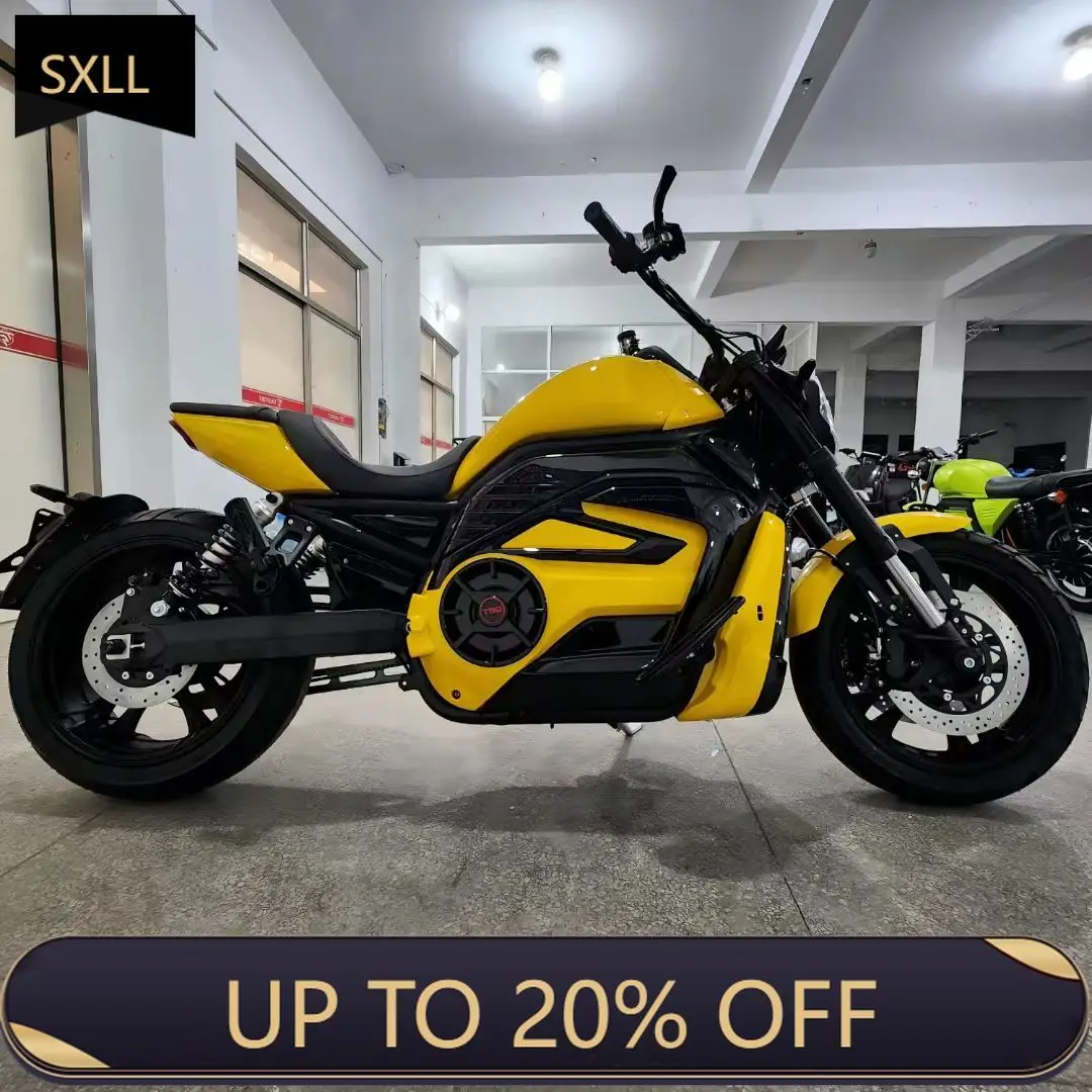 SXLL LANYANGEMOTO 15000W Electric Retro Adult Sportbike 96V Fast Charging Mid Belt Motor Wide Tire Cruise Feature 160km/h Max Sp