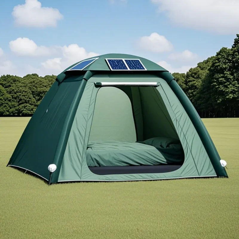 Barraca solar inflável personalizada da barraca solar da barraca movida a energia solar do coelho da fogo para a caminhada da festaCustom