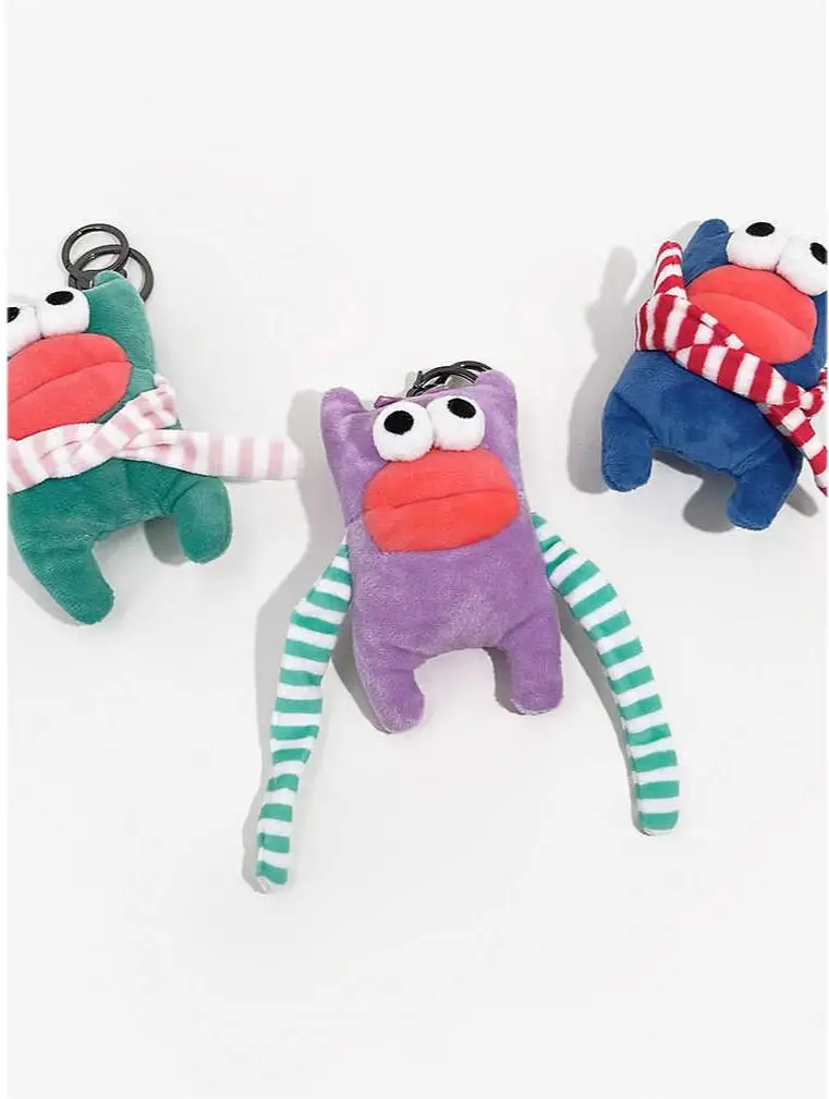 Ugly Cute Doll, Booth Hand Monster Bag Keychain Pendant Funny Student Schoolbag Pendant Gift Car Charm Christmas Gift