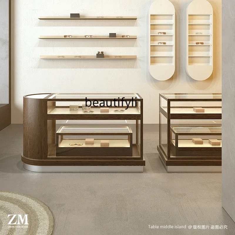 

Nakajima Terrace Glass Cabinet Antique Optical Store Gift Jewelry Product Display Cabinet