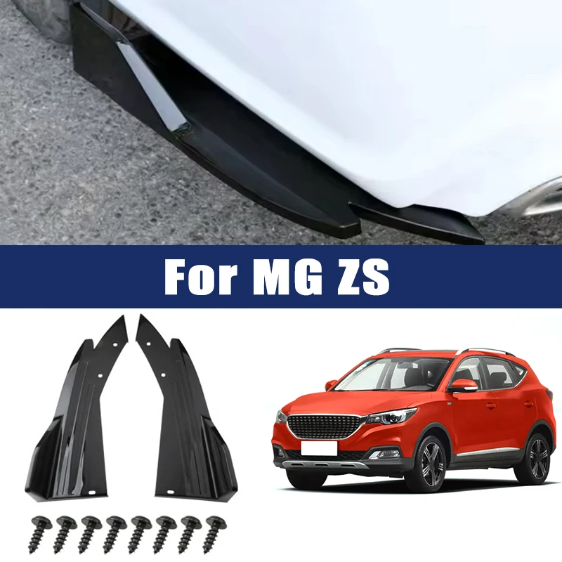

Car Rear Bumper Spoiler Lip Carbon Fiber Wing Trim Protection Anti-crash Diffuser Side Skirt Wrap Angle Splitter For MG ZS