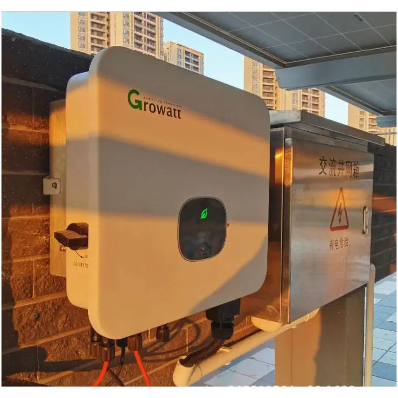 Growatt-Onduleur Triphasé de 10000/15000W, Contrôleur de Charge Solaire, Fonction Afci en Option