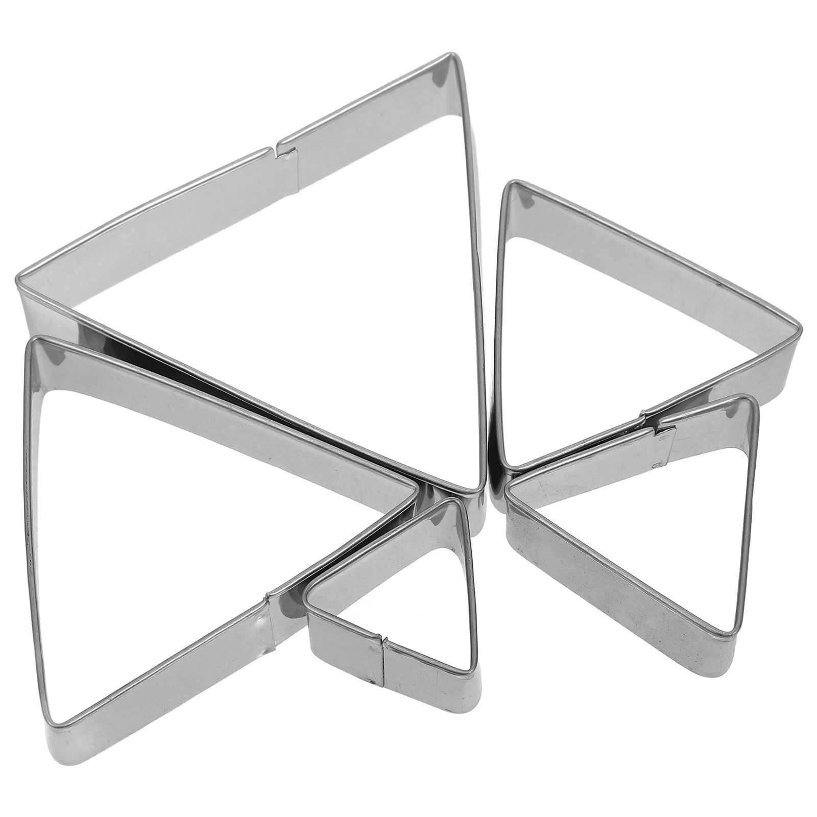 

5 pcs Stainless Steel Triangle Biscuit Cutters Cookie Dies For Cake Cupcake Diy Sugar Paste Marzipan Crafts Molds Baking Tool