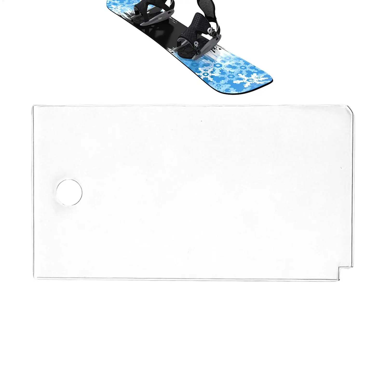 Acrylic Snowboard Wax Scraper & Sharpener, Efficient Smoothing convenient Portable Tool for Waxing Edging, Enthusiasts Beginners