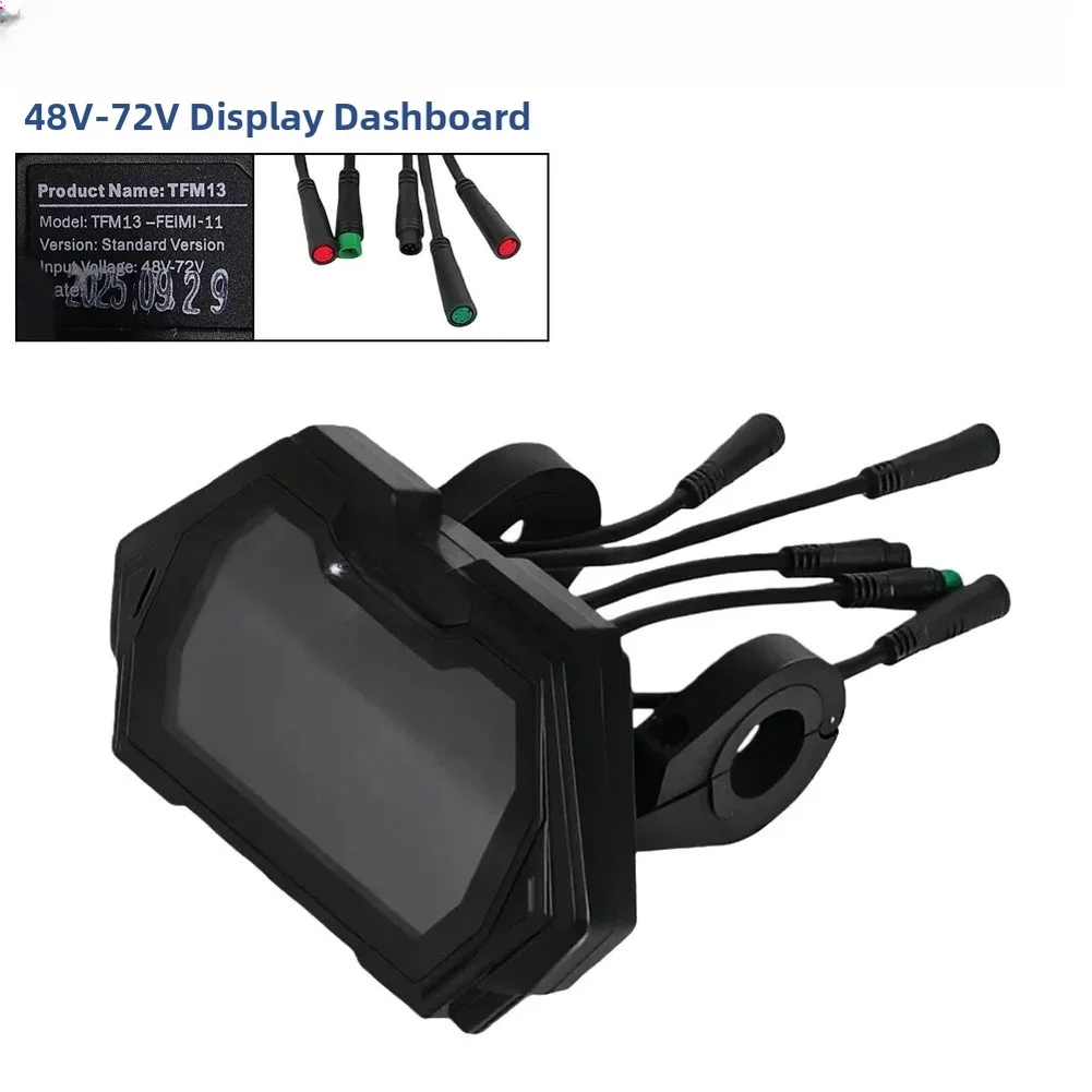 

48V-72V Meter TMF13 Dashboard User-friendly Interface Accurate Battery Monitoring Speed Monitoring Rainproof Use