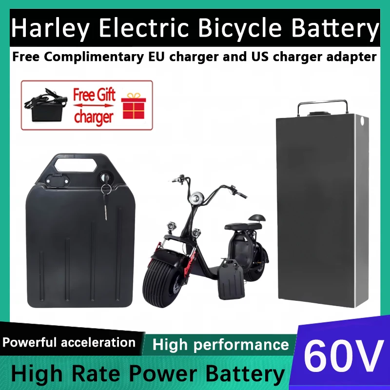 

100% NEW For Harley 60V 30/40Ah Electric Motorcycle Waterproof Lithium Power Battery Suitable CityCoco Electric Scooter Battery