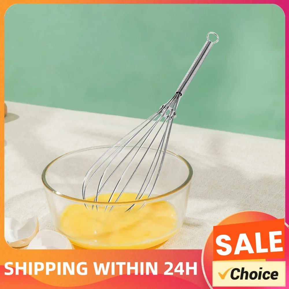Balloon Wire Whisk Stainless Steel Manual Kitchen Whisk Handheld Whisk for Mixing Whisking Beating Stirring