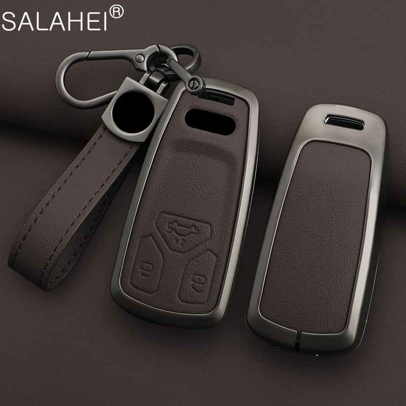 Zinc Alloy Car Key Case Cover Protector Shell Fob For Audi A1 A3 8V A4 B8 B9 A5 A6 C7 A7 A8 Q3 Q5 Q7 S4 S6 S7 S8 R8 TT Accessory