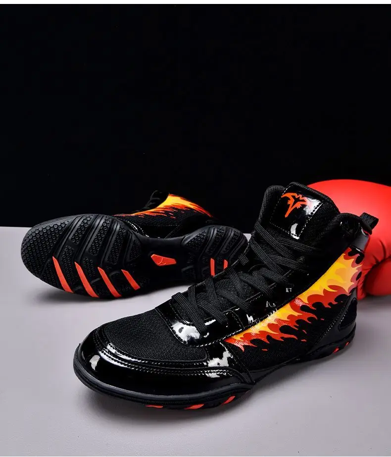 

New Men's Wrestling Shoes Anti-slip Boxing Sneakers Wear-resistant Boxing Fighting Shoes Breathable Wrestling Sneakers