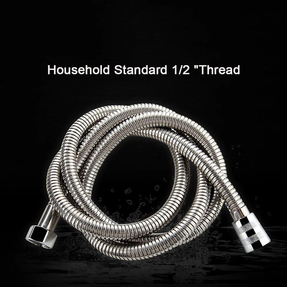 

2019 Hot Sale Plumbing Hoses Flexible Hose 1.5m Shower Hoses Stainless Steel Flexible Tube Encryption Pipe Fro Bathroom