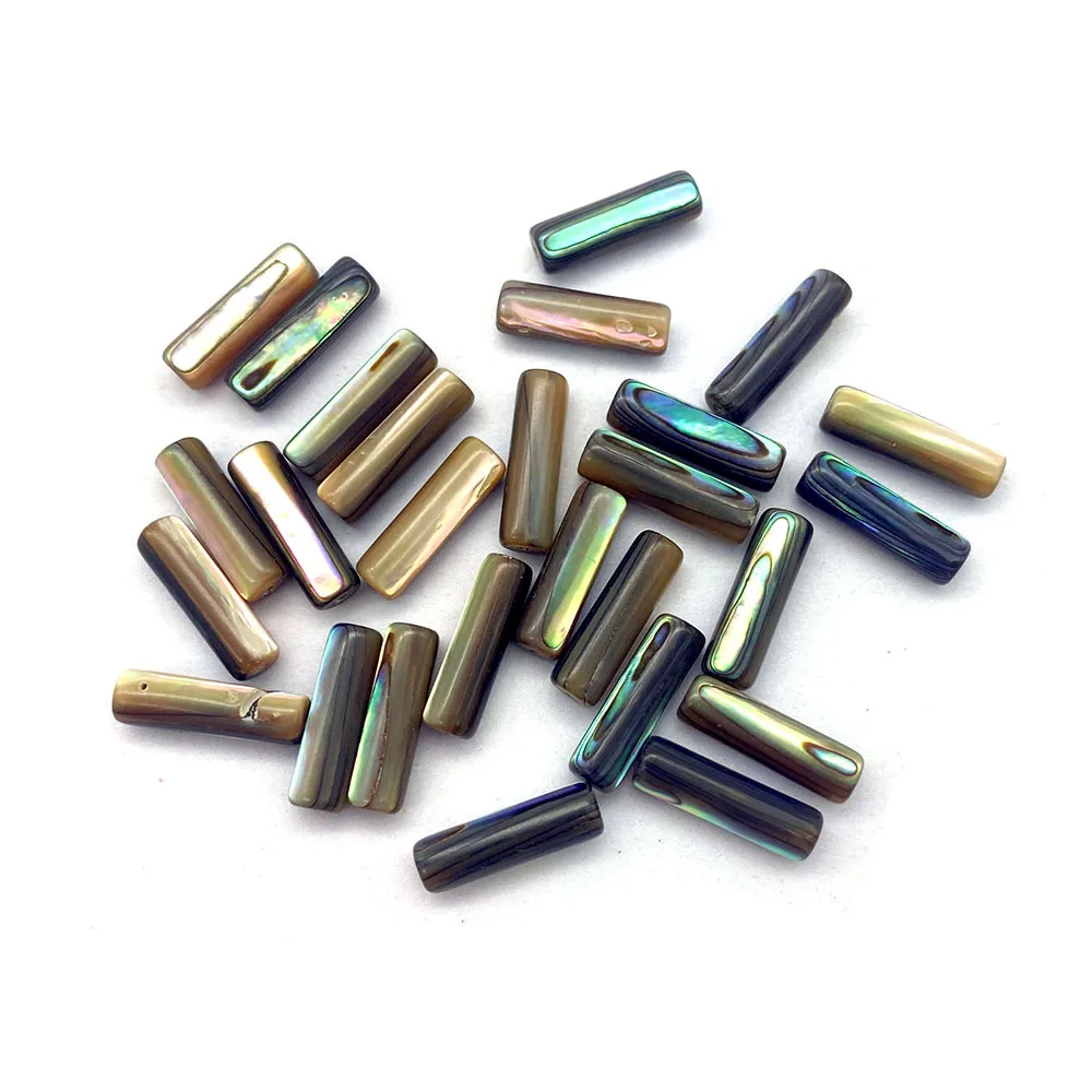 

Tubular Natural Abalone Shell Beads Round Tube Loose Beads Charms for Jewelry Making DIY Pendants Bracelet Necklace Accessories