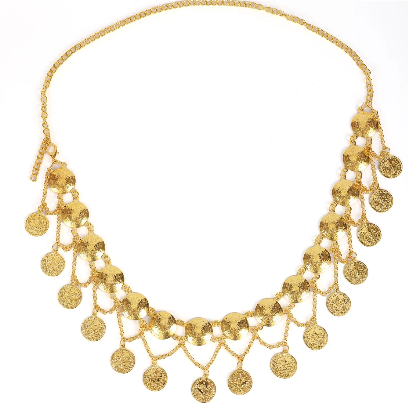 سلسلة خصر مصنوعة من خليط معدني للسيدات في المملكة العربية السعودية، تصميم رائع بشراشيب، مقاس قابل للتعديل مثالي لحفلات الزفاف والمهرجانات.