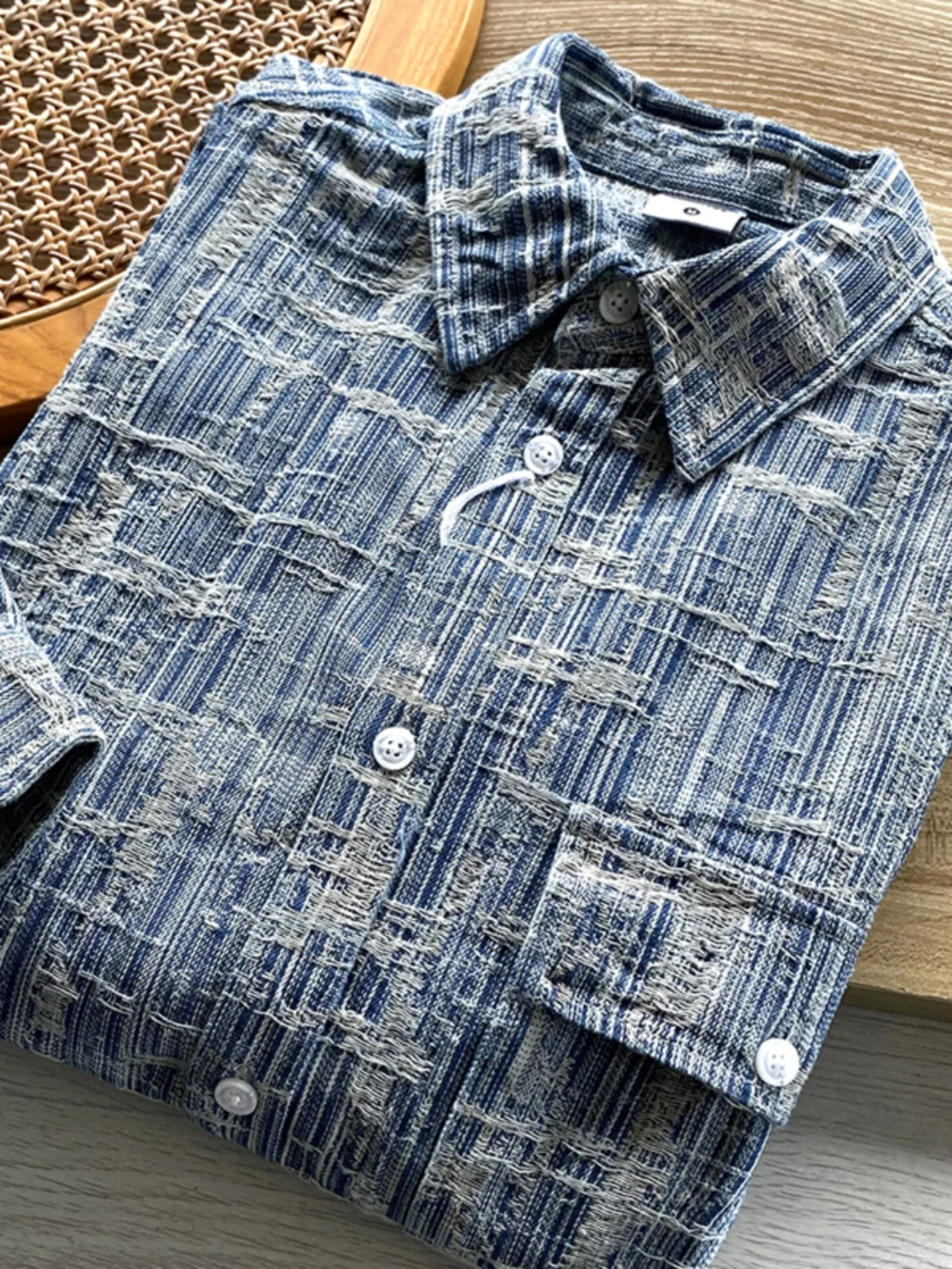 

Мужская повседневная рубашка из смесового хлопка с цветочным принтом в стиле ретро, приталенная, для молодежи, весна-осень