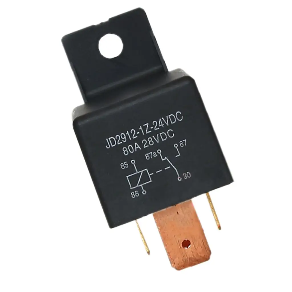 SPDT 5pin Change over Relay High Power Pure Copper Voltage Control Socket for Car Motorcycle Automotive System
