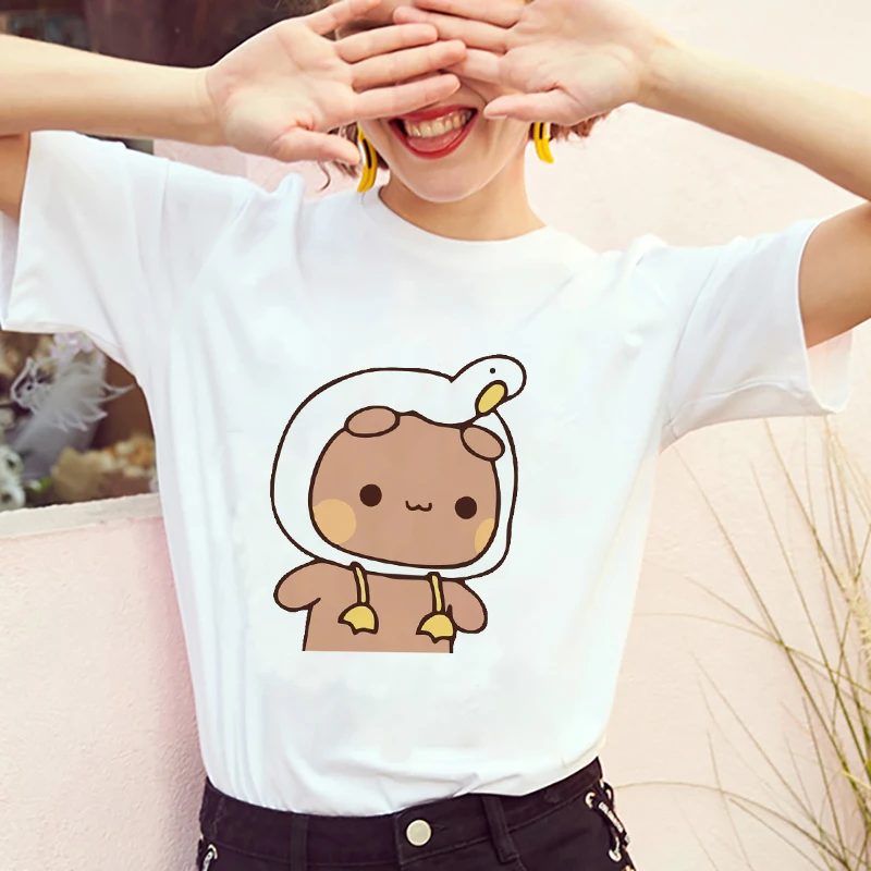 Bubu Dudu T Shirt Women Top Kawaii Funny T Shirts Summer Tops Y2k Fashion Casual Womans Clothing Short Sleeve Tee