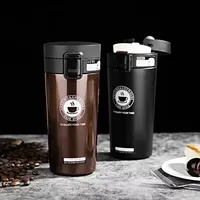 Cafe Car Thermos Mug for Tea Water Coffee Leak_Proof Travel Thermo Cup Coffee Mug 510ML Double Stainless SteelThermo ﻿