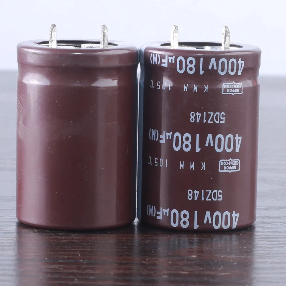 2pcs NCC Nippon Chemi-Con KMM 180mfd 400V 180UF electrolytic Capacitor caps