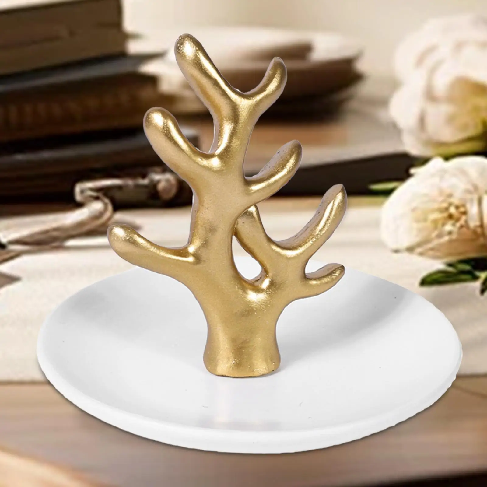 

Jewelry Tray Decorative Birthday Gift Entrance Key Tray Jewelry Organizer Ring Stand for Rings Earrings Keys Bracelets Bedside