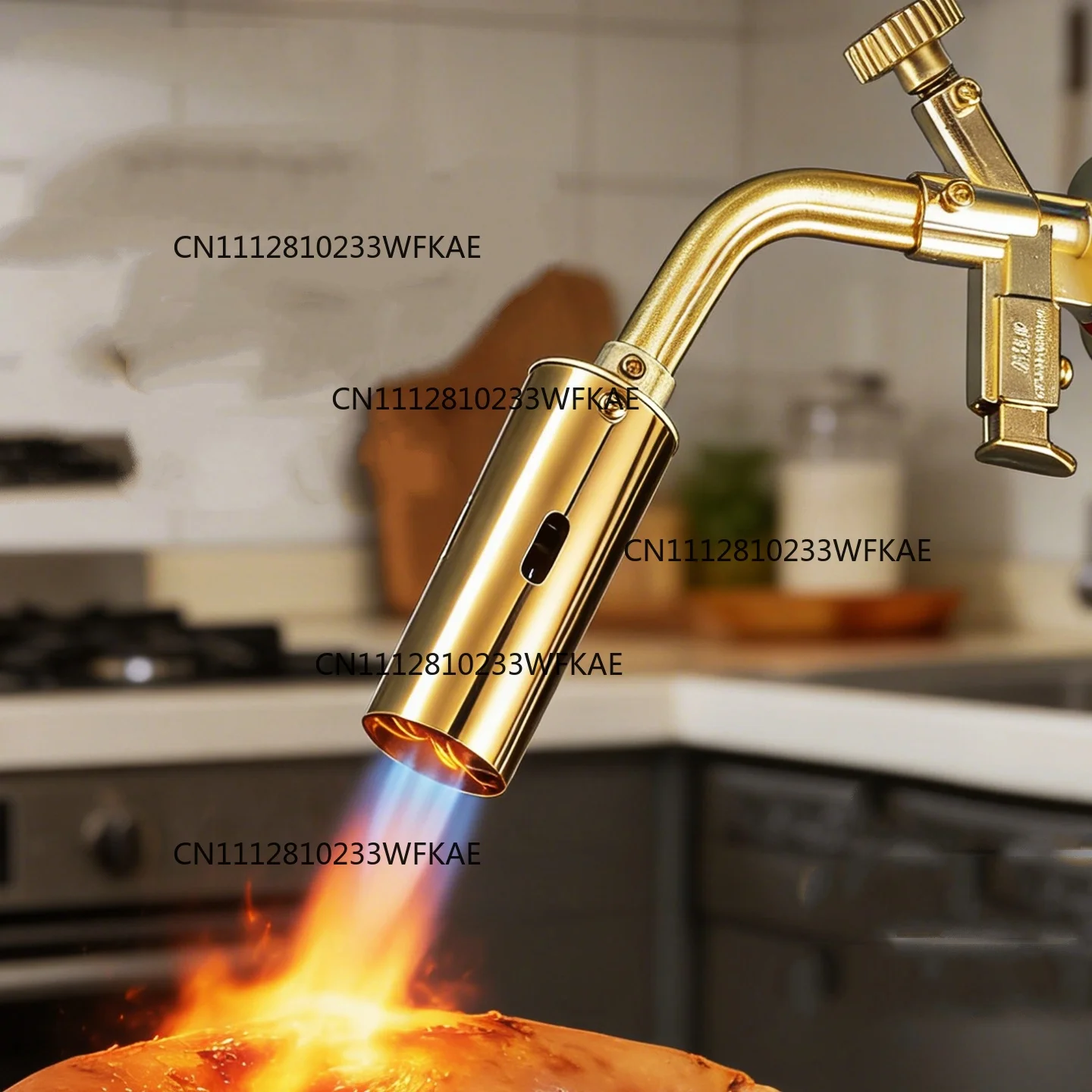 Portable Gold Copper Gas Welding Torch High Temperature Flame BBQ Cooking Brazing Tool for Outdoor Heating And Metal Joining