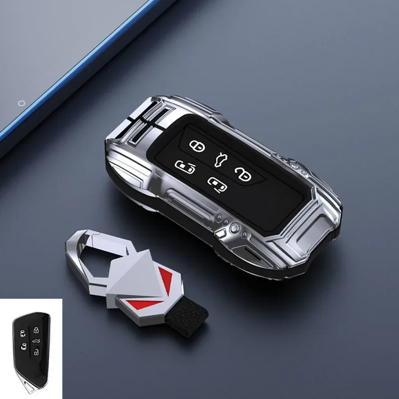 

Zinc Alloy Car Key Cover Shell For Skoda A8 Octavia MK8 For VW Golf 8 For Seat Cupra Formentor Leon 2021 2020 Accessories