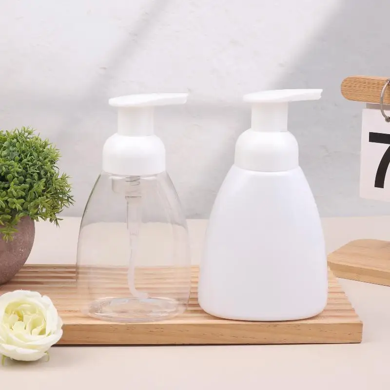 زجاجة مضخة إسفنجية قابلة لإعادة الملء 250/300 مل، تحويل الصابون/الشامبو إلى رغوة غنية، توفر المنتج، مقاسين