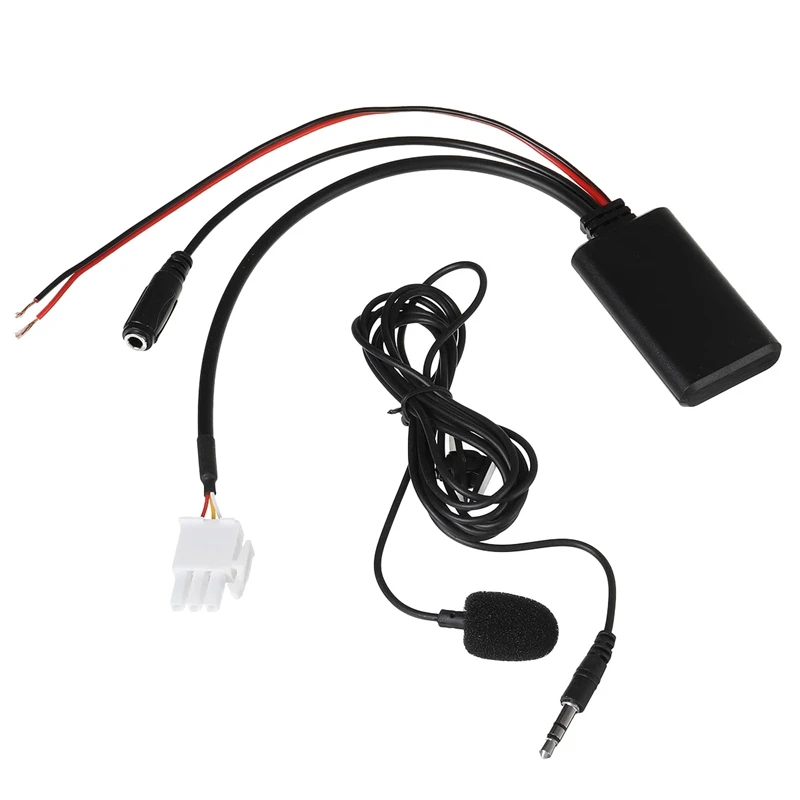 3Pin AUX Audio Cable Adapter Aux Cable Bluetooth Master Chip For Honda Goldwing GL1800 5-12V