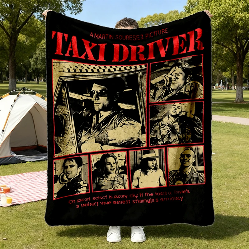 Taxi Driver Soft Blanket, Travis Bickle Comfy Blanket, Robert De Niro Flannel Blanket, Martin Scorsese Movie Flannel Thr