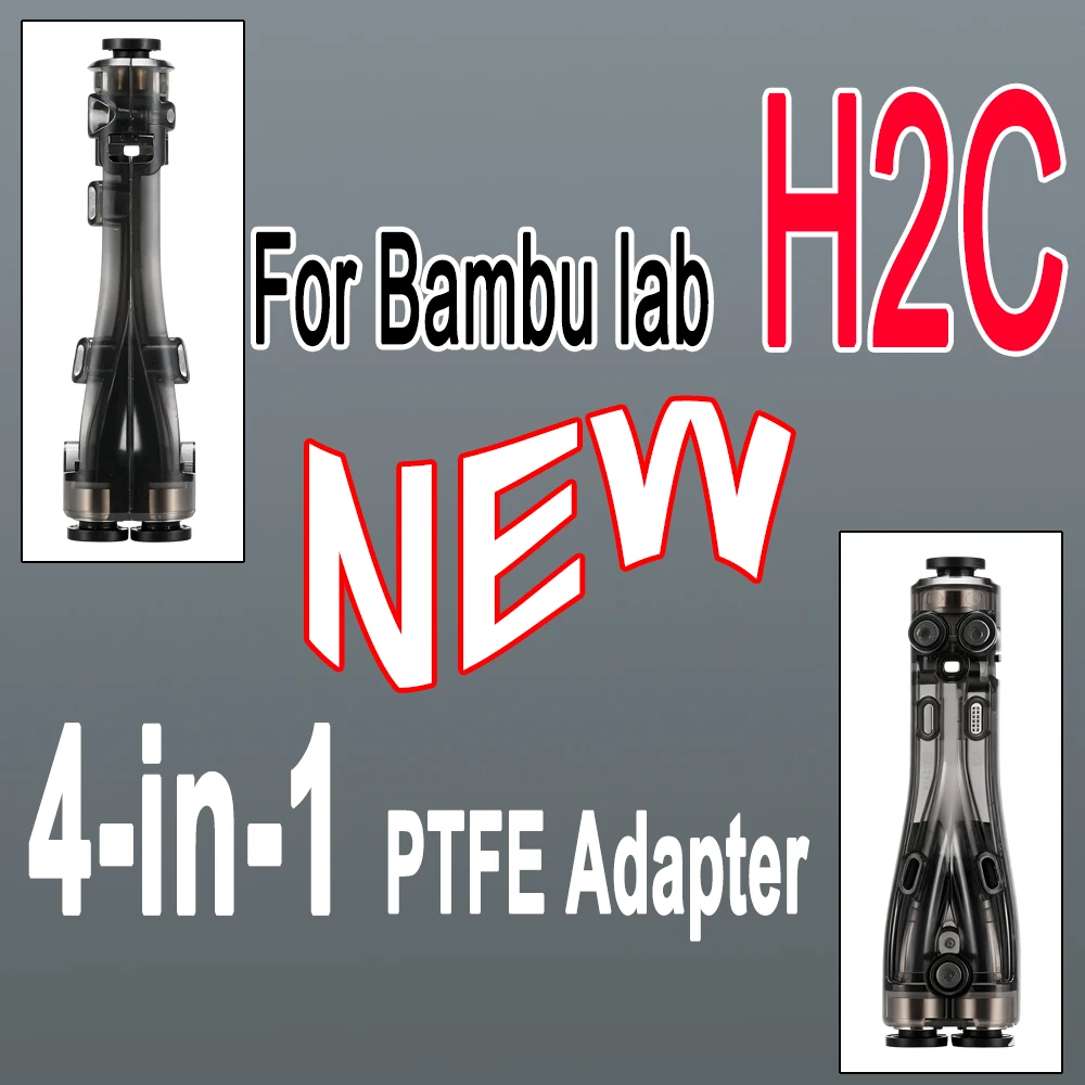 

NEW 4-in-1 PTFE Adapter Assembly for Bambu Lab H2C Hotend Kit For bambulab H2C 3D-printed accessories