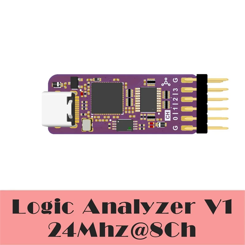 AC56-USB Logic Analyzer DLA Mini 24Mhz 8Ch Kanalen Hardware Debug Tool 5V MCU ARM FPGA Debugger