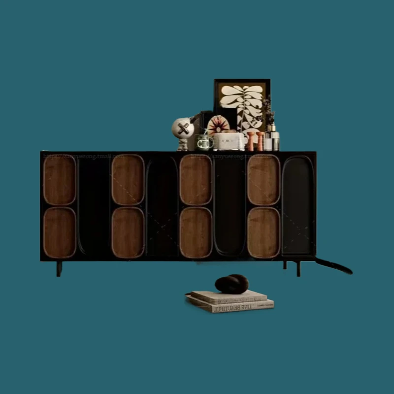 

Итальянский минималистичный обеденный боковой шкаф, роскошный шкаф на крыльце, декоративный шкафчик для гостиной, изготовление на заказ