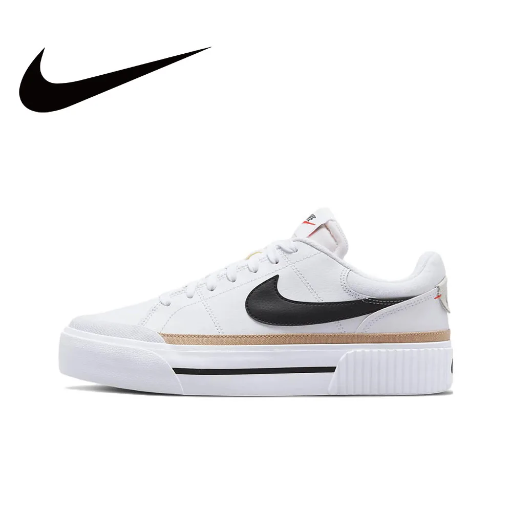 Nike originele COURT LEGACY LIFT schoenen Dames 2024 Nieuwe zomer Dikke zool Verhoogde mode lichtgewicht casual sneakers