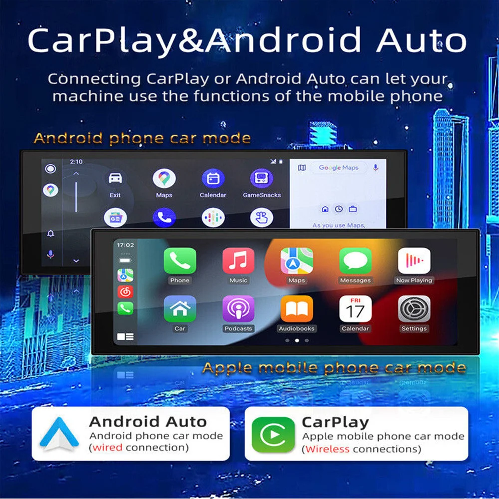 Car Android Radio 1 Din Apple Carplay GPS Navigation Wi-Fi MP5 Player Mirror Link Autoradio Auto Bluetooth Car Stereo Radio