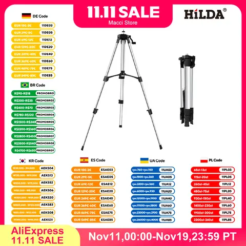 Adjustable Laser Level Tripod HILDA