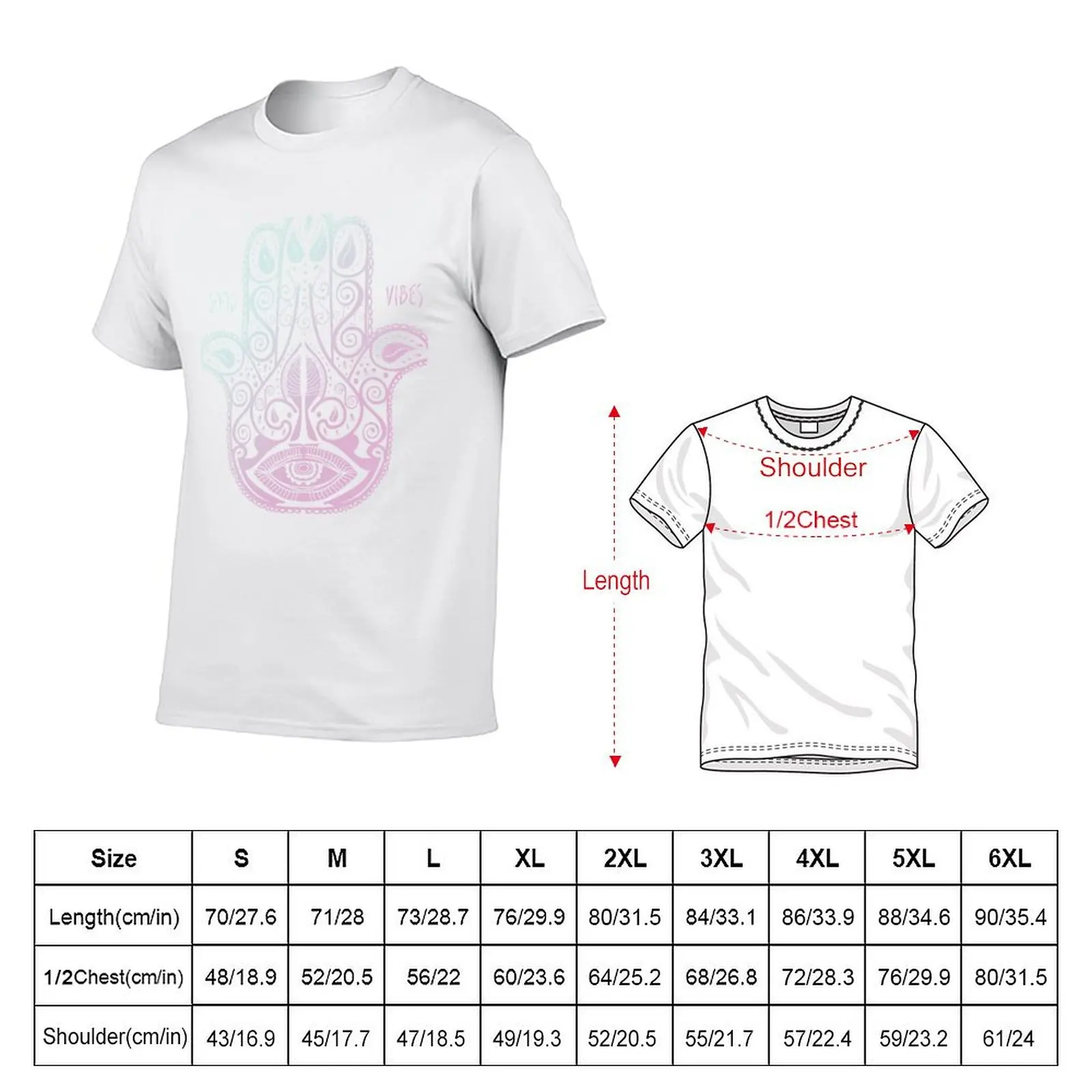 HAMSA PALM T-Shirt graphic t shirts for man anime tshirt T-Shirt