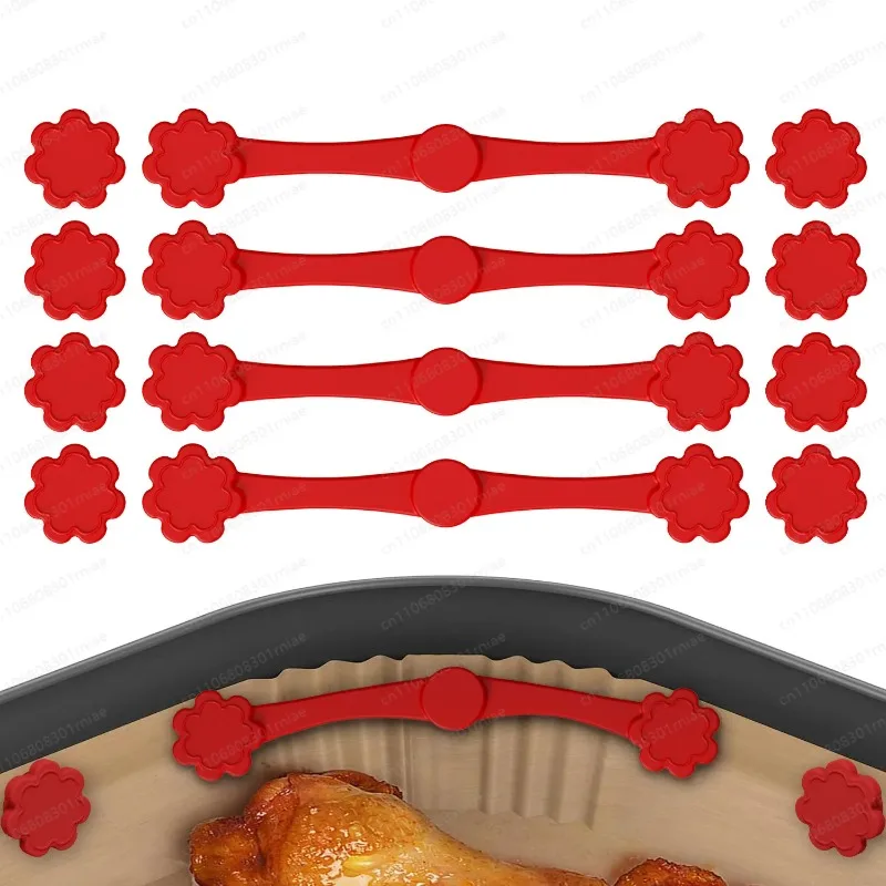 Air Fryer Magnet Holder High Temperature Resistant Samarium Cobalt Magnet Silicone Buckle Pad Paper