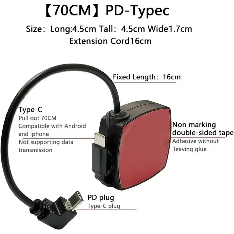 Durable-Retractable For BYD Changan Geely New Energy Vehicle Car Docking Station Auto Fast Charging Accessories