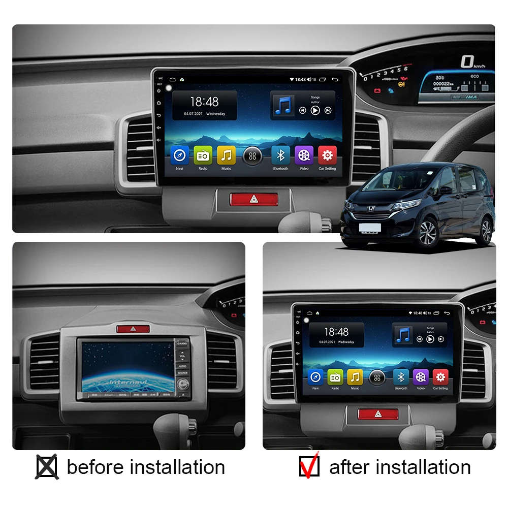 8G 256G Car Radio Android 12 For Honda Freed 1 Spike 2008-2016 Multimedia Video Player Autoradio GPS Navigation Bluetooth DSP 4G