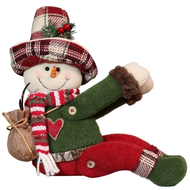 Christmas doll decoration creative ornament Christmas gift doll Santa snowman doll curtain ornament