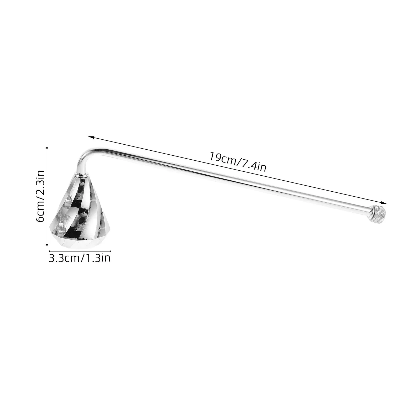 Retro 7 Inch Snuffer Cover Metal Wick Extinguisher Tool Decorative Accessory for Holiday Party Home