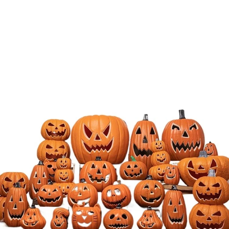 

Halloween decorations bar shopping mall kindergarten scene arrangement props gifts luminous jack-o-lantern ornament