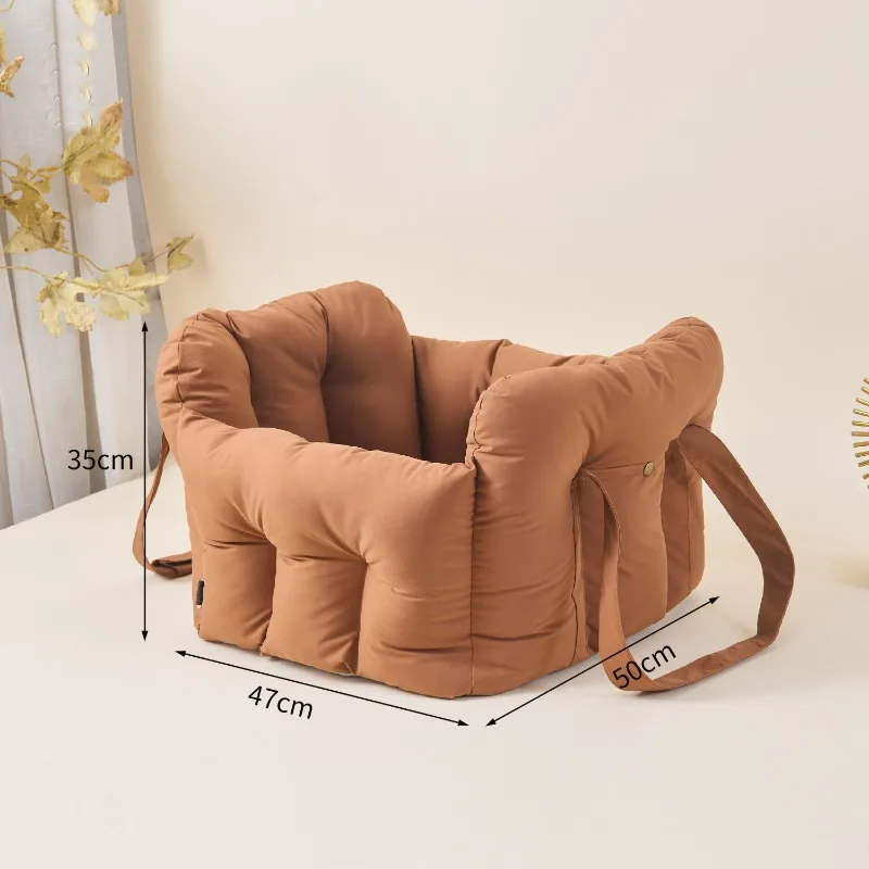 Portable Pet Car Safety Seat Four Seasons Dog Cat Nest Vehicle Travel Protective Mat For Outdoor Trip