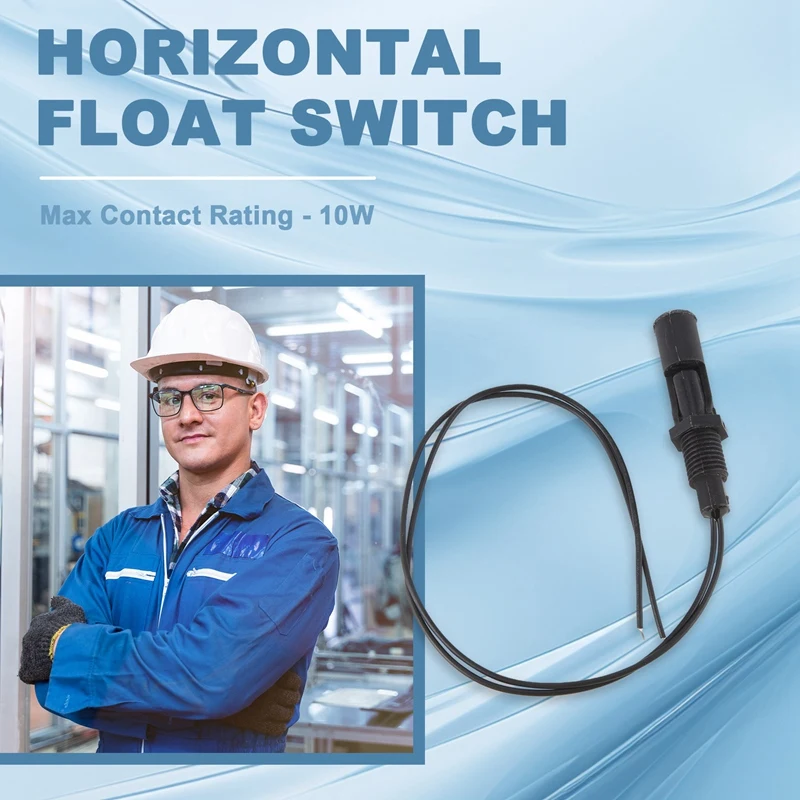 6 Pieces Side Mounted Horizontal Liquid Float Switch Water Level Sensor