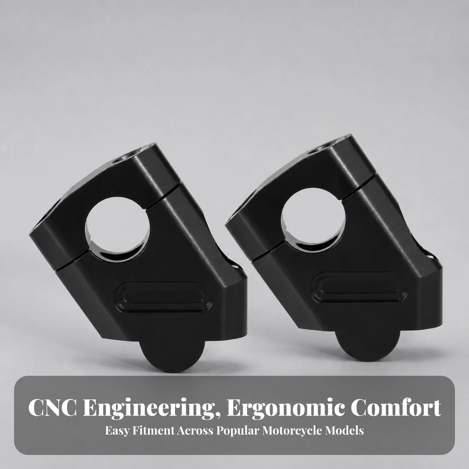 Motorcycle Handlebar Riser Clamp Heavy Duty Riser Clamp with 38 Mm Lift Handlebar Risers Ergonomic Bike Parts Low-Maintenance