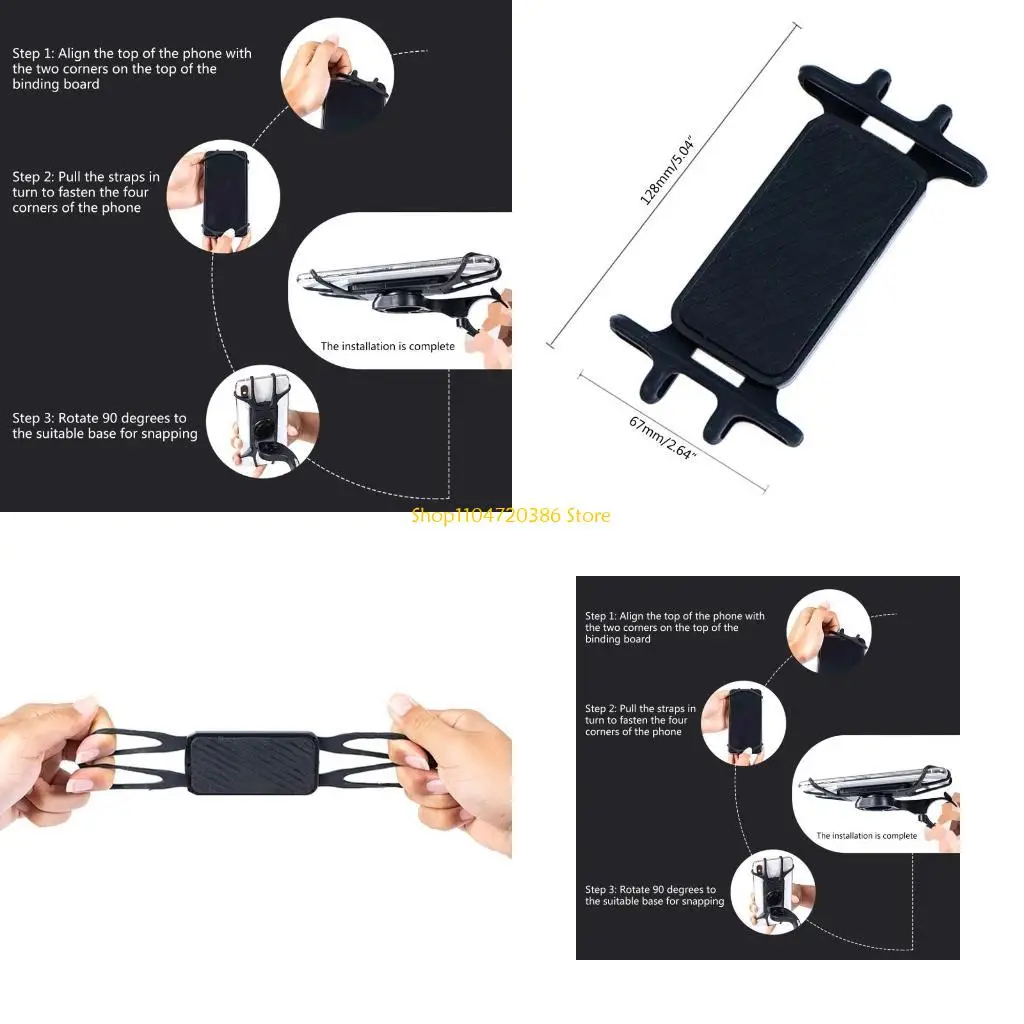 K0EA Fahrrad Telefon Mobile Silikon Stoßfest Halter für