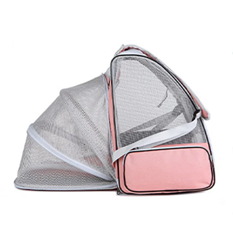 Pet Supplies Go Out Cat Bag Breathable Puppy Backpack Simple Travel Large Capacity Foldable Expandable Pet Bag