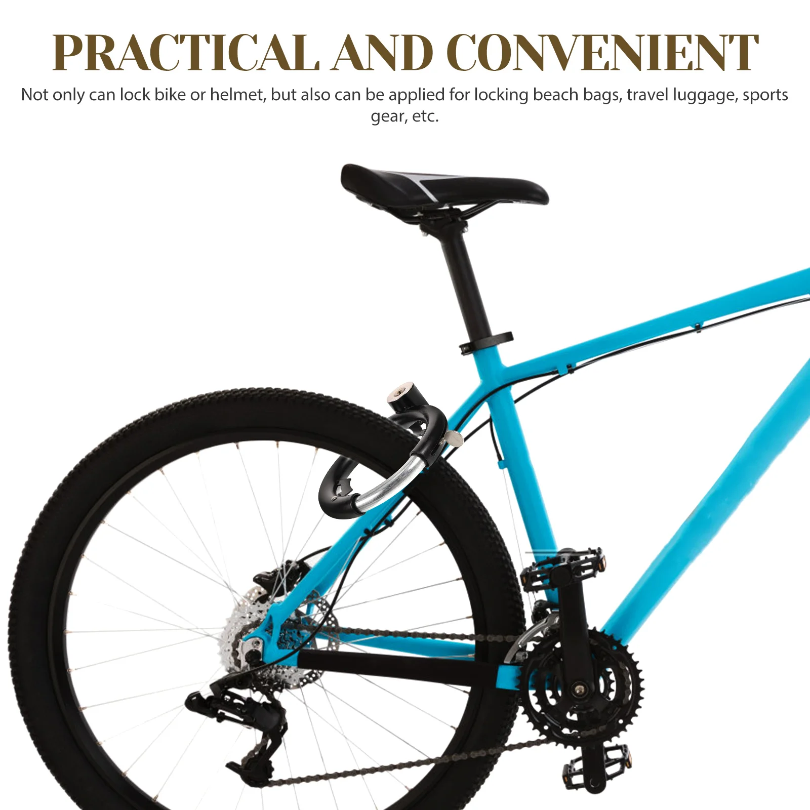 Kunci Sepeda Anti Maling Terkunci Sepeda Gunung Mobil Listrik Kunci Mobil Kunci Melingkar Aksesori Kunci Sepeda Luar Ruangan